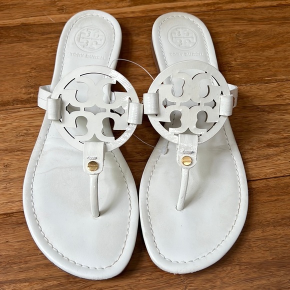 Tory Burch Shoes - TORY BURCH MILLER White Sandal sz 8 1/2